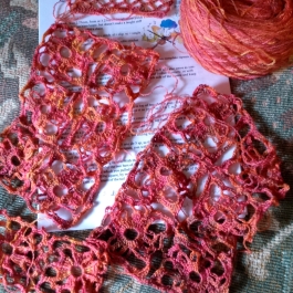 Corelli crocheted laceweight scarf